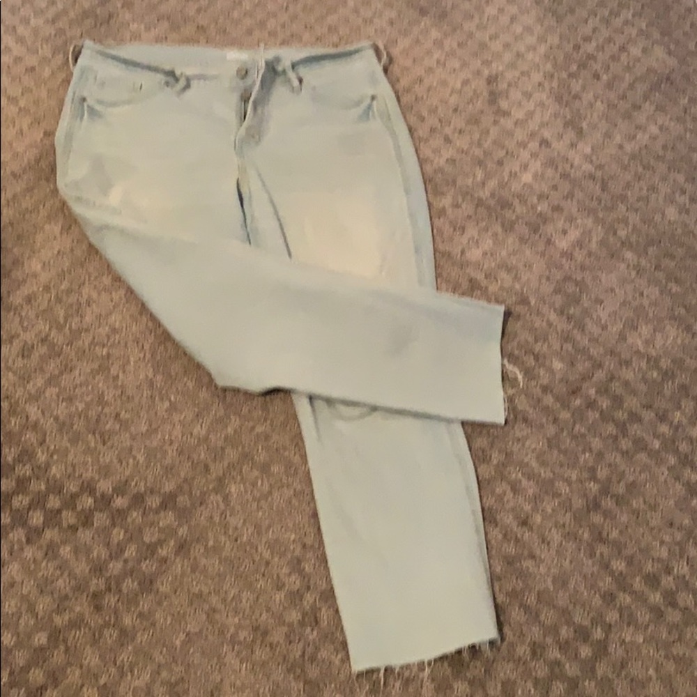 Old navy flare light wash ankle jeans Size 14